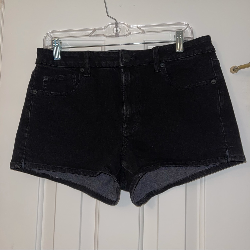 AE Black Jean Shorts